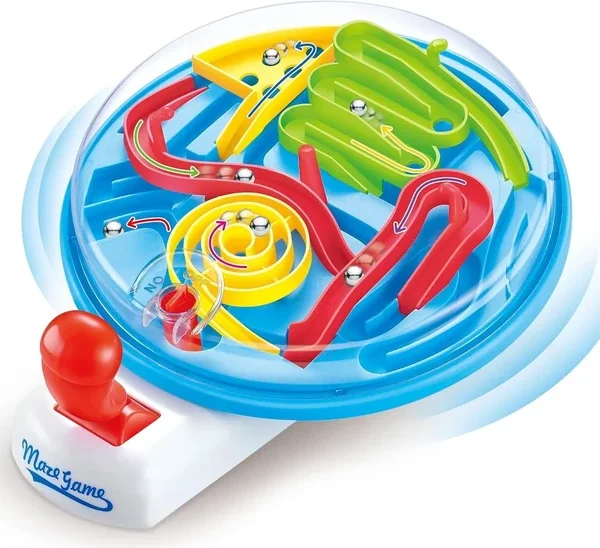 3D Maze Ball Game with Joystick Control
